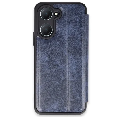 BUĞZ Vivo Y18 Kılıf Flip Cover - Lacivert