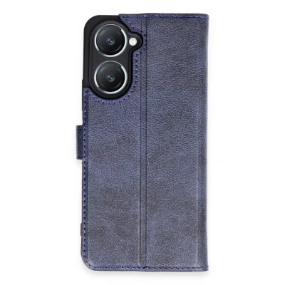 BUĞZ Vivo Y18 Kılıf Trend S Plus Kapaklı Kılıf - Lacivert