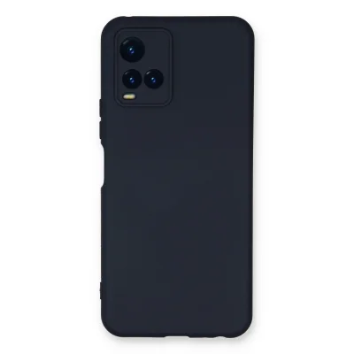 BUĞZ Vivo Y21s Kılıf Nano İçi Kadife Silikon - Lacivert