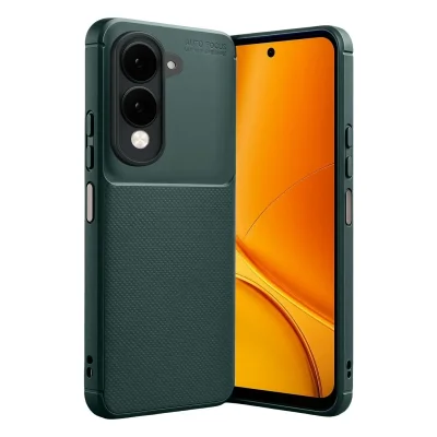 BUĞZ Vivo Y29s Auto Focus Karbon Kapak - Koyu Yeşil