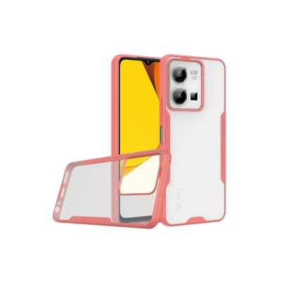 BUĞZ Vivo Y35 Kılıf Platin Silikon - Pembe