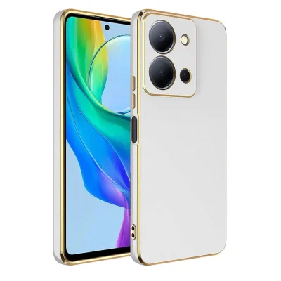 BUĞZ Vivo Y36 Kılıf Volet Silikon - Beyaz