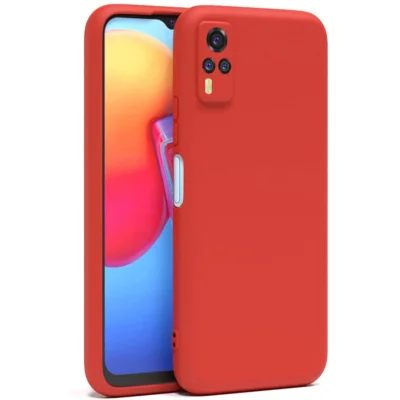 BUĞZ Vivo Y53s Kılıf Nano İçi Kadife Silikon - Kırmızı