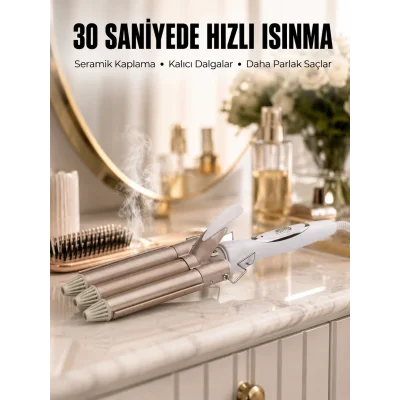 BUĞZ Wag Maşa Profesyonel Saç Şekillendirici İyon Özellikli Isı Kademeli Yeni Nesil