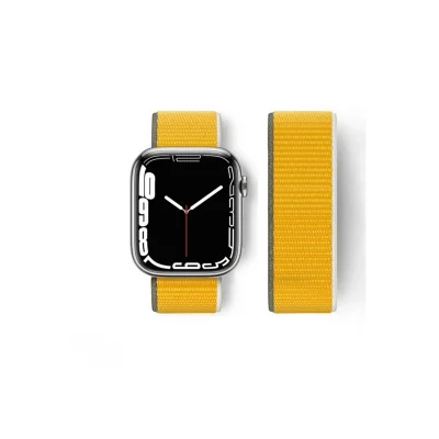 BUĞZ Watch 42mm Hasırlı Cırtcırtlı Kordon - Sarı