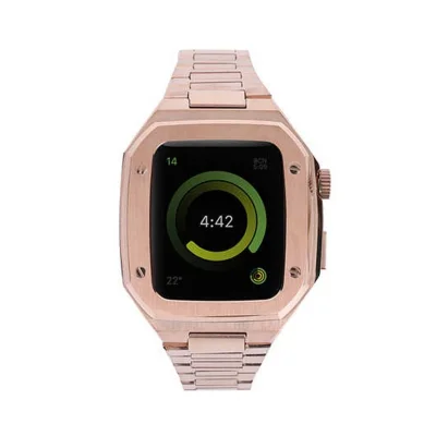 BUĞZ Watch 44mm Metal Petek Kasalı Kordon - Rose Gold