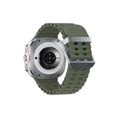 BUĞZ Watch 7 Ultra Kr417 Rug Silikon Kordon - Koyu Yeşil