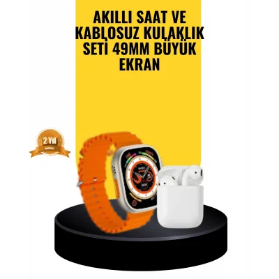 BUĞZ Watch 9 Max Akıllı Saat Sesli Görüşme Özellikli Kulaklık Seti