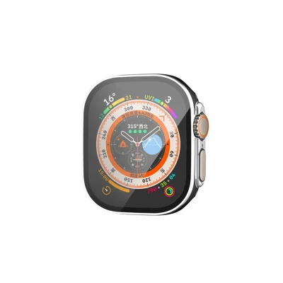 BUĞZ Watch Ultra 49mm Legend Camlı Kasa Ekran Koruyucu - Siyah-gümüş