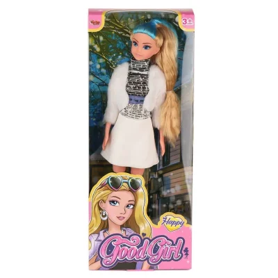 BUĞZ WG-115521  Ceketli Çizmeli Renkli Saçlı Bebek 29 cm -Vardem Oyuncak