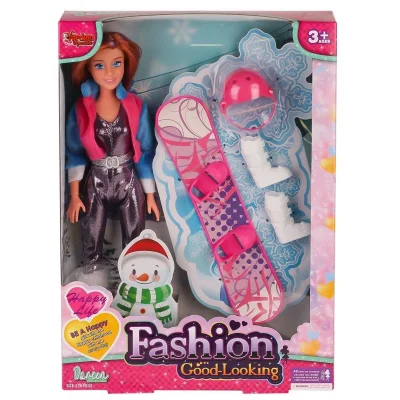 BUĞZ WG-66730-66731 Kutulu 29cm Aksesuarlı Kayakçı Bebek