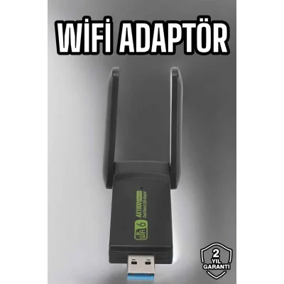 BUĞZ Wifi Adaptör Çift Bantlı Kablosuz Wifi Adaptörü