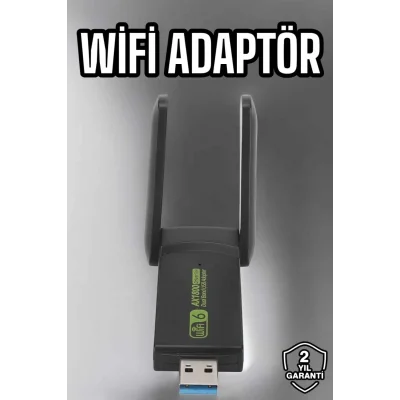  Wifi Adaptör Çift Bantlı Kablosuz Wifi Adaptörü