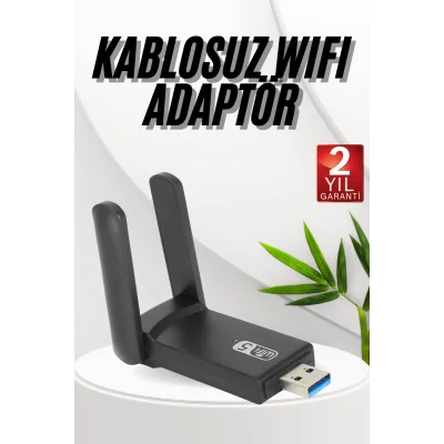  Wifi Adaptörü Bt5.0 Wifi 2si Bir Arada Çift Bantlı Çift Anten