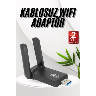 BUĞZ Wifi Adaptörü Bt5.0 Wifi 2si Bir Arada Çift Bantlı Çift Anten - Lisinya