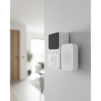 BUĞZ WiFi Akıllı Kapı Zili Kamera Gece Görüşlü Çift Yönlü Sesli