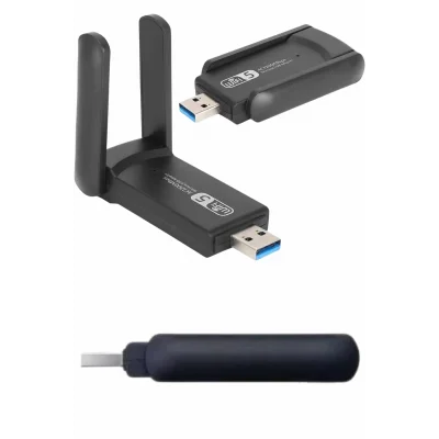 BUĞZ Wifi Alıcı Dual Band Usb 3.0 Adaptör Kablosuz Windows 7/8/10/11 - BUĞZ