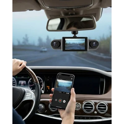 BUĞZ WiFi Destekli Araç İçi Kamera 170 Derece Geniş Açılı ve Loop Kayıt Özellikli