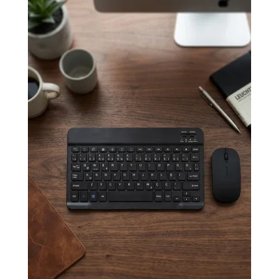 BUĞZ Wireless Klavye Mouse Seti Bluetooth Bağlantılı İnce Tasarım Sessiz Kullanım