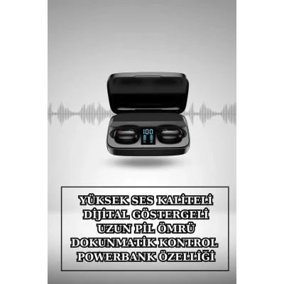 BUĞZ Wireless Şarjlı Pembe Akıllı Saat ve Kablosuz Bluetooth Kulaklık Dokunmatik Kontrol - BUĞZ