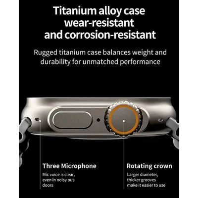 BUĞZ Ws28 Ultra 49mm Siri Tansiyon Ateş Nabız Ölçer Akıllı Saat ( BUĞZ )