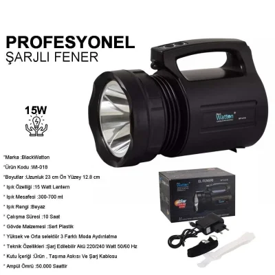 BUĞZ Wt-018 Profesyonel Büyük Avcı Feneri