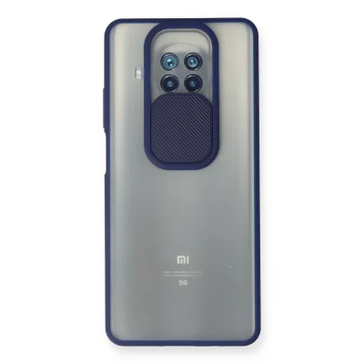 BUĞZ Xiaomi Mi 10t Lite Kılıf Palm Buzlu Kamera Sürgülü Silikon - Lacivert