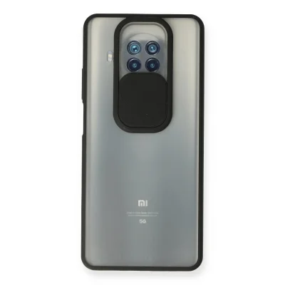 BUĞZ Xiaomi Mi 10t Lite Kılıf Palm Buzlu Kamera Sürgülü Silikon - Siyah