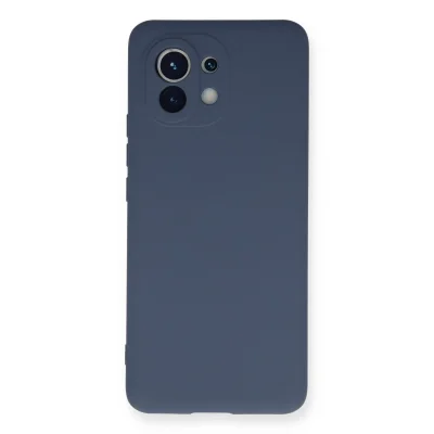 BUĞZ Xiaomi Mi 11 Kılıf Nano İçi Kadife Silikon - Gri
