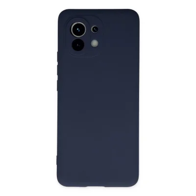 BUĞZ Xiaomi Mi 11 Kılıf Nano İçi Kadife Silikon - Lacivert