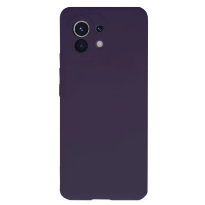 BUĞZ Xiaomi Mi 11 Kılıf Nano İçi Kadife Silikon - Mor