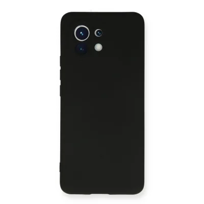 BUĞZ Xiaomi Mi 11 Kılıf Nano İçi Kadife Silikon - Siyah