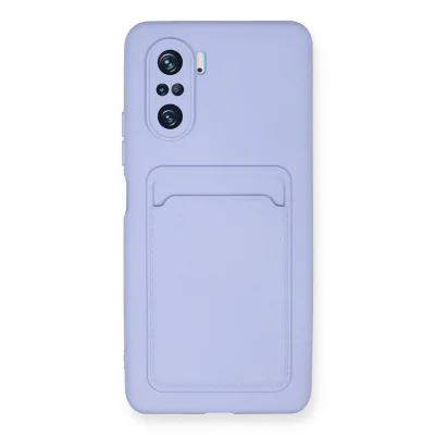 BUĞZ Xiaomi Mi 11i Kılıf Kelvin Kartvizitli Silikon - Lila