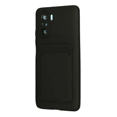 BUĞZ Xiaomi Mi 11i Kılıf Kelvin Kartvizitli Silikon - Siyah