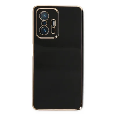 BUĞZ Xiaomi Mi 11t Pro Kılıf Volet Silikon - Siyah