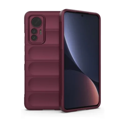 BUĞZ Xiaomi Mi 12 Lite Kılıf Optimum Silikon - Bordo