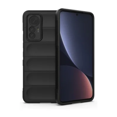 BUĞZ Xiaomi Mi 12 Lite Kılıf Optimum Silikon - Siyah