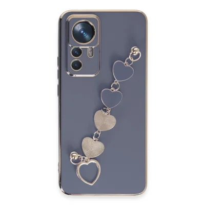 BUĞZ Xiaomi Mi 12t Pro Kılıf Esila Silikon - Gri