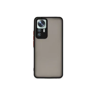 BUĞZ Xiaomi Mi 12t Pro Kılıf Montreal Silikon Kapak - Siyah