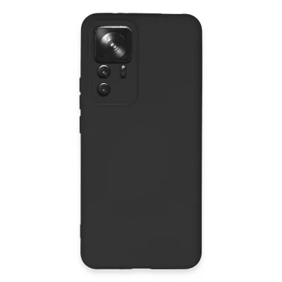 BUĞZ Xiaomi Mi 12t Pro Kılıf Nano İçi Kadife Silikon - Siyah