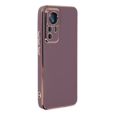 BUĞZ Xiaomi Mi 12t Pro Kılıf Volet Silikon - Mor