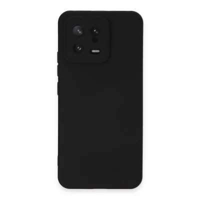 BUĞZ Xiaomi Mi 13 Kılıf Nano İçi Kadife Silikon - Siyah