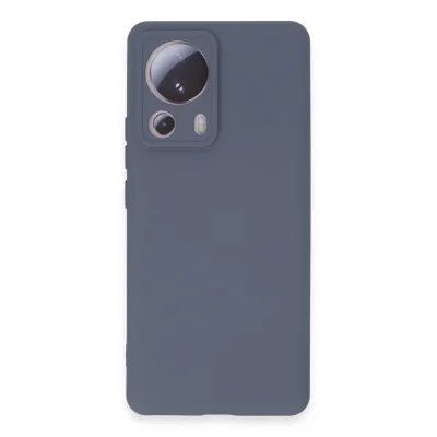 BUĞZ Xiaomi Mi 13 Lite Kılıf Nano İçi Kadife Silikon - Gri