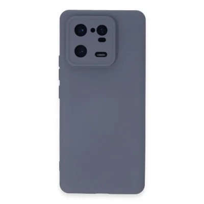 BUĞZ Xiaomi Mi 13 Pro Kılıf Nano İçi Kadife Silikon - Gri