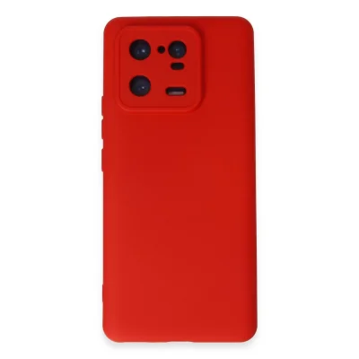 BUĞZ Xiaomi Mi 13 Pro Kılıf Nano İçi Kadife Silikon - Kırmızı