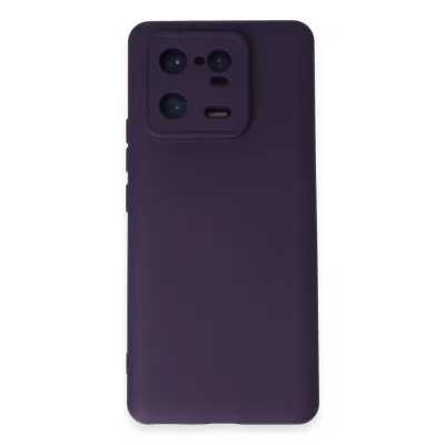 BUĞZ Xiaomi Mi 13 Pro Kılıf Nano İçi Kadife Silikon - Mor