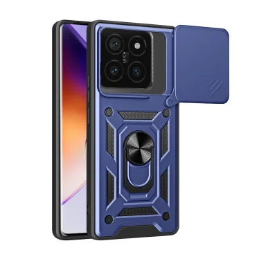 BUĞZ Xiaomi Mi 14t Pro Kılıf Pars Lens Yüzüklü Silikon - Lacivert