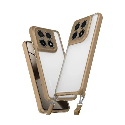 BUĞZ Xiaomi Mi 14t Pro Kılıf Penta Silikon Kılıf - Çöl Titanyum