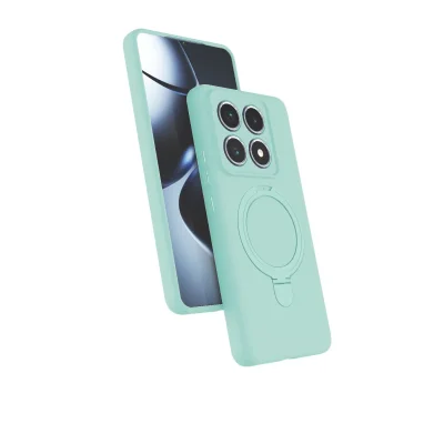 BUĞZ Xiaomi Mi 14t Pro Regal Magsafe Standlı Kapak - Su Yeşili