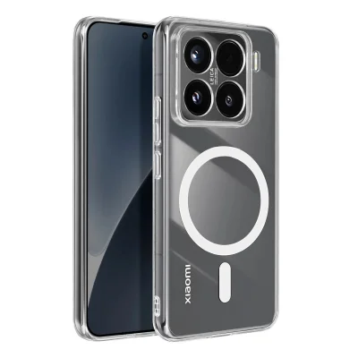 BUĞZ Xiaomi Mi 15 Combo Sert Şeffaf Magsafe Kapak - Şeffaf